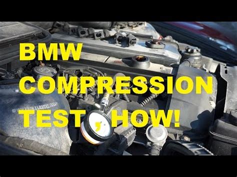 compression test e36|How to: Compression test Bmw E36 .